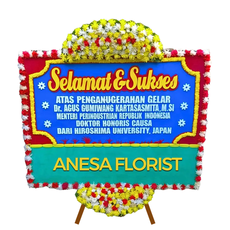 Bunga Papan Selamat & Sukses Gardenia 22